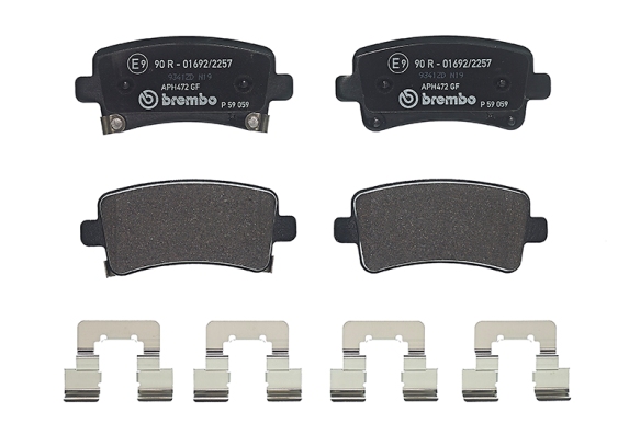 A.B.S. P 59 059 BREMBO Bremsbelagsatz, Scheibenbremse